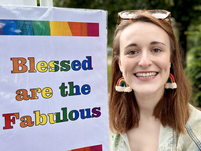 Blessed are the Fabulous placard