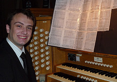 Geoff at the organ