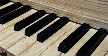 Chamber organ keyboard