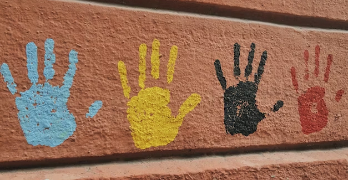 children's handprints