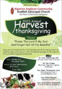 Harvest Thanksgiving - 3 Dcember 2023 at 11 am in Shettleston