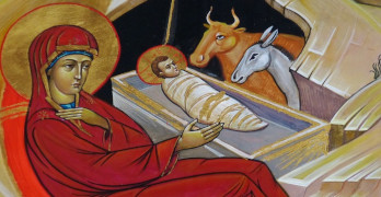 Mary and the baby Jesus