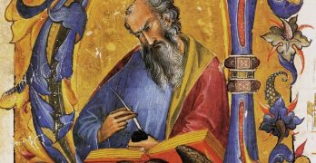 John the Evangelist in a manuscript
